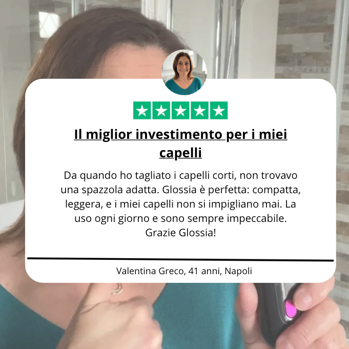 Spazzola Glossia - La rivoluzione dei capelli corti