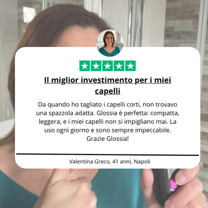 Spazzola Glossia - La rivoluzione dei capelli corti